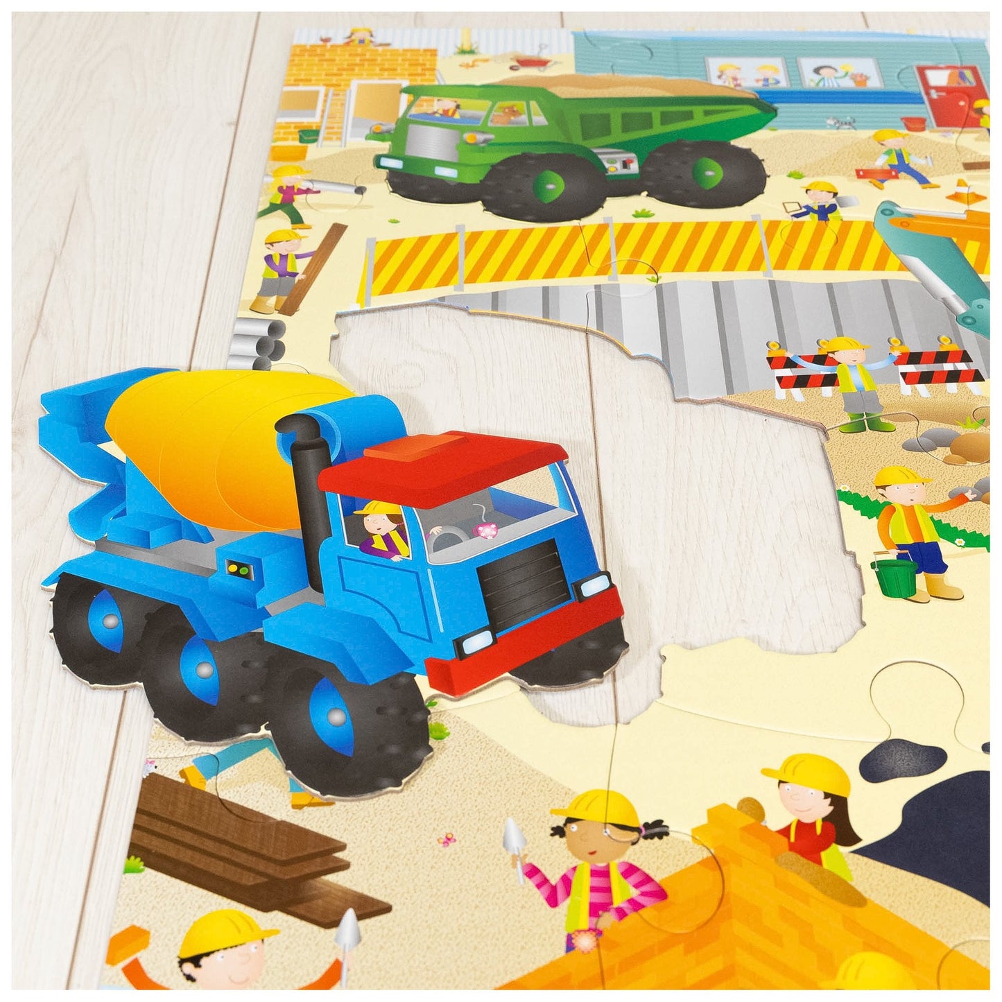 Giant Floor Puzzle - Construction Site