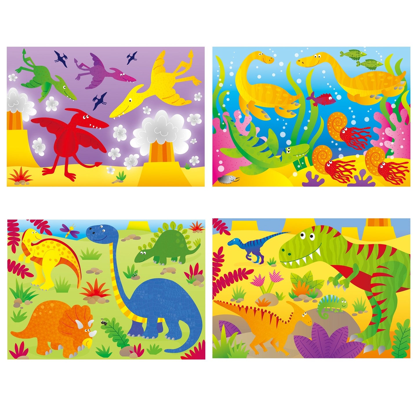 4 Puzzles in a Box - Dinosaurs